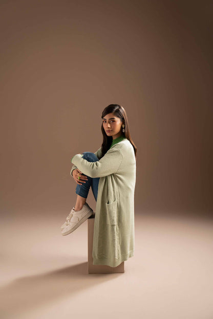 Nishat Linen - Green Long Sweater