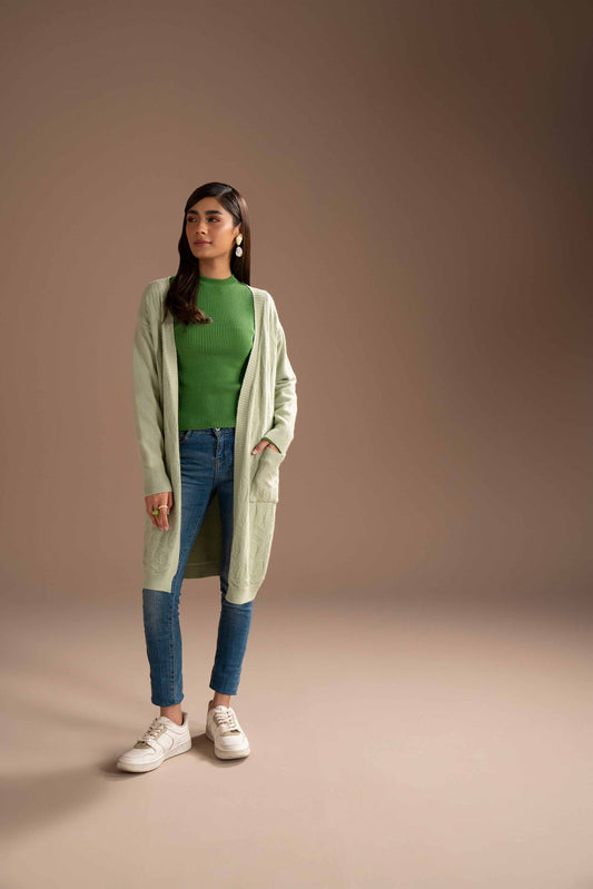 Nishat Linen - Green Long Sweater