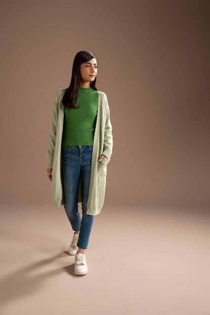Nishat Linen - Green Long Sweater