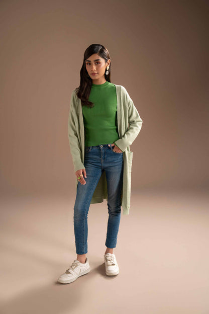 Nishat Linen - Green Long Sweater