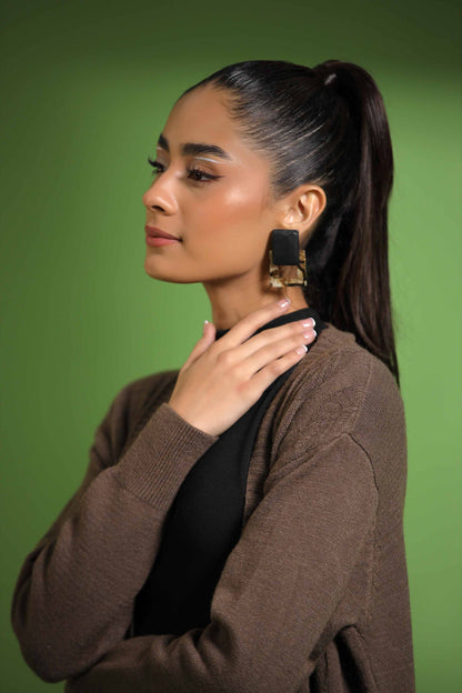 Nishat Linen - Coffee Long Sweater