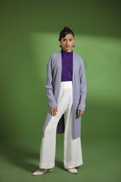 Nishat Linen - Grey Long Sweater