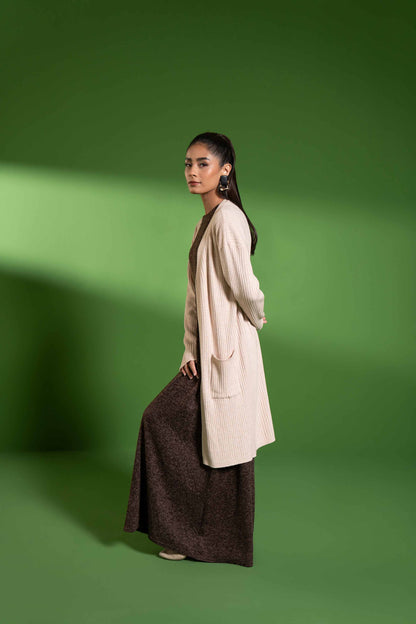 Nishat Linen - Beige Long Sweater