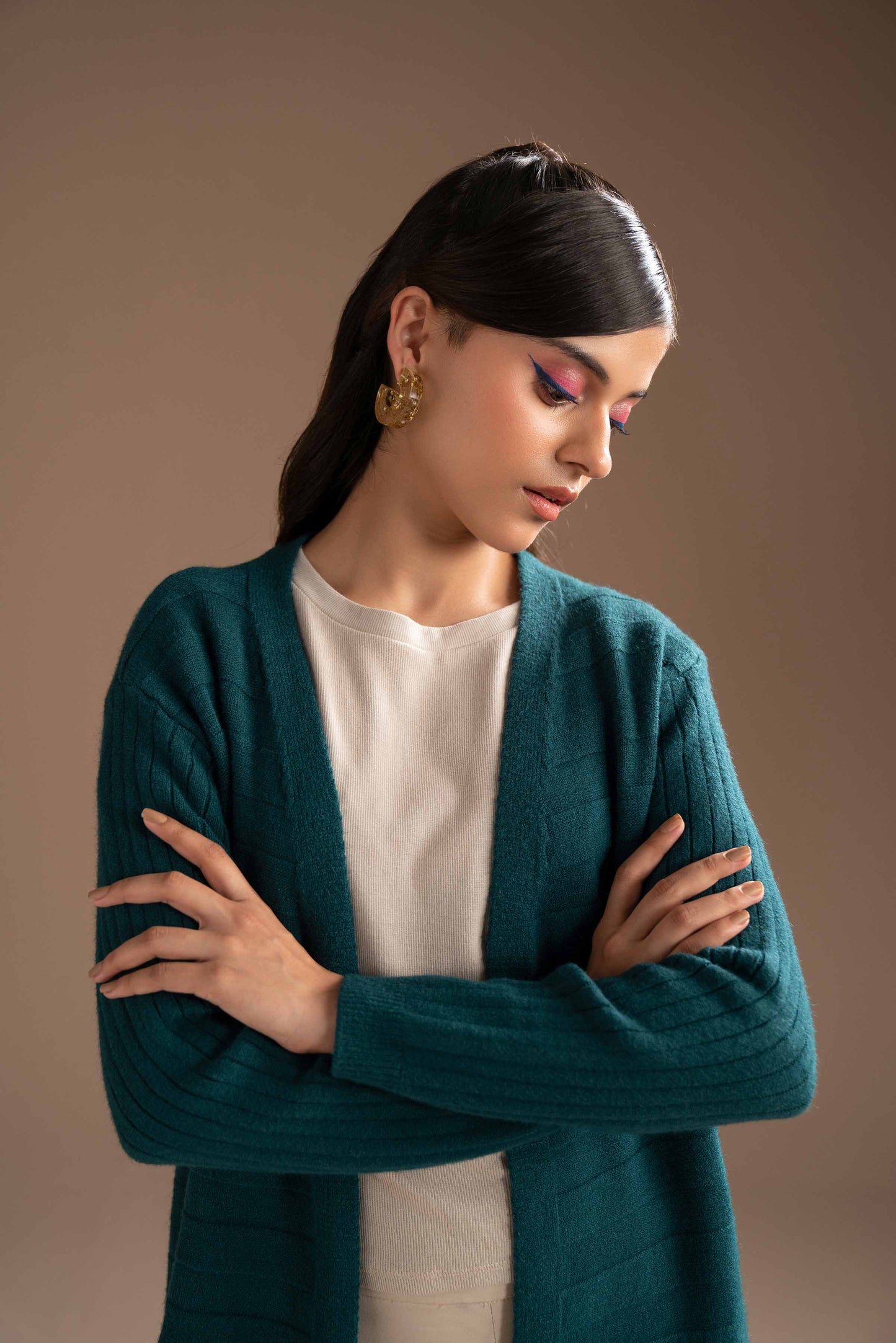 Nishat Linen - Green Long Sweater