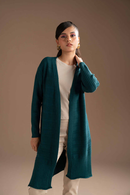 Nishat Linen - Green Long Sweater