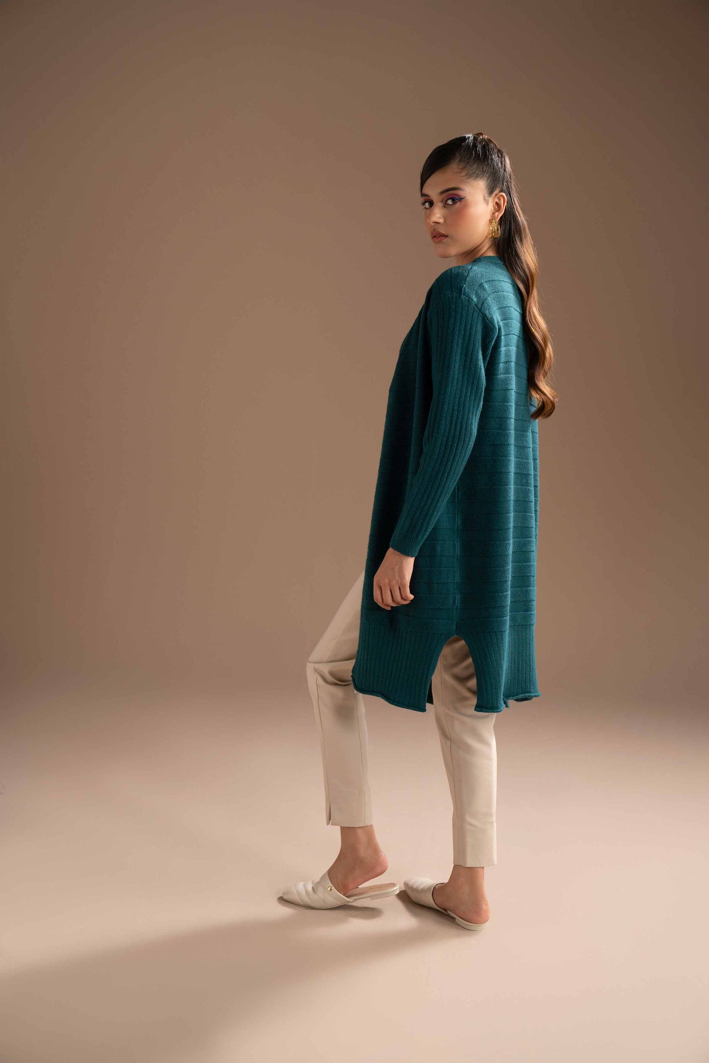 Nishat Linen - Green Long Sweater