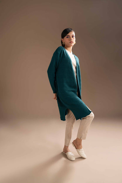 Nishat Linen - Green Long Sweater
