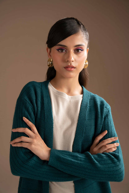 Nishat Linen - Green Long Sweater