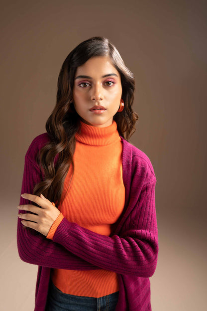 Nishat Linen - Purple Long Sweater