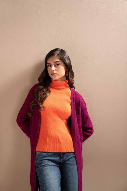 Nishat Linen - Purple Long Sweater