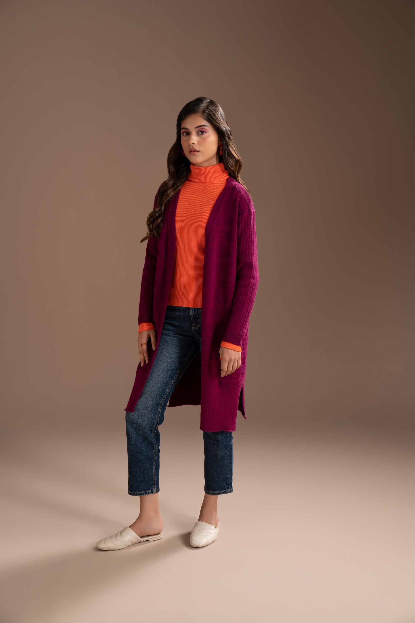 Nishat Linen - Purple Long Sweater