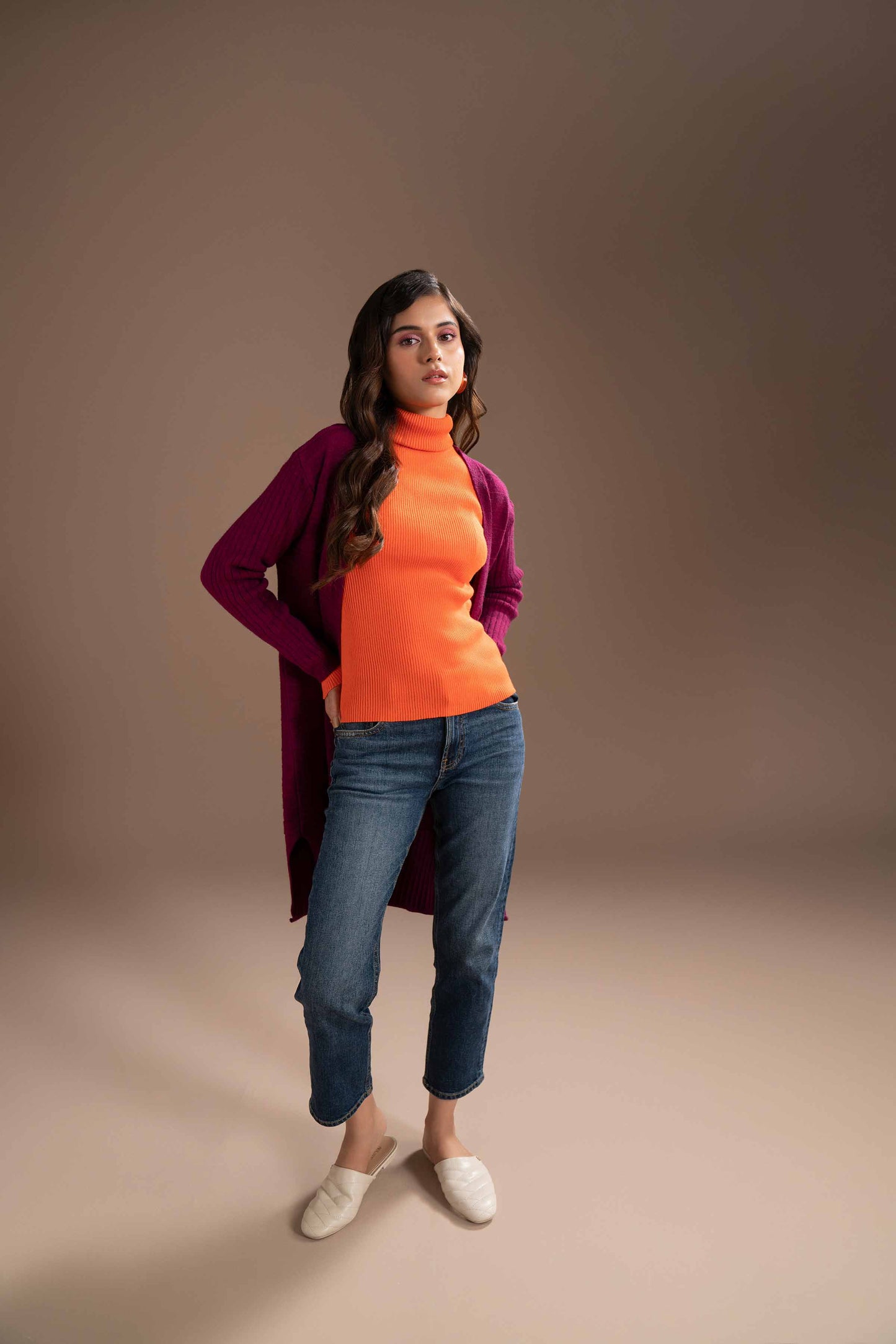 Nishat Linen - Purple Long Sweater