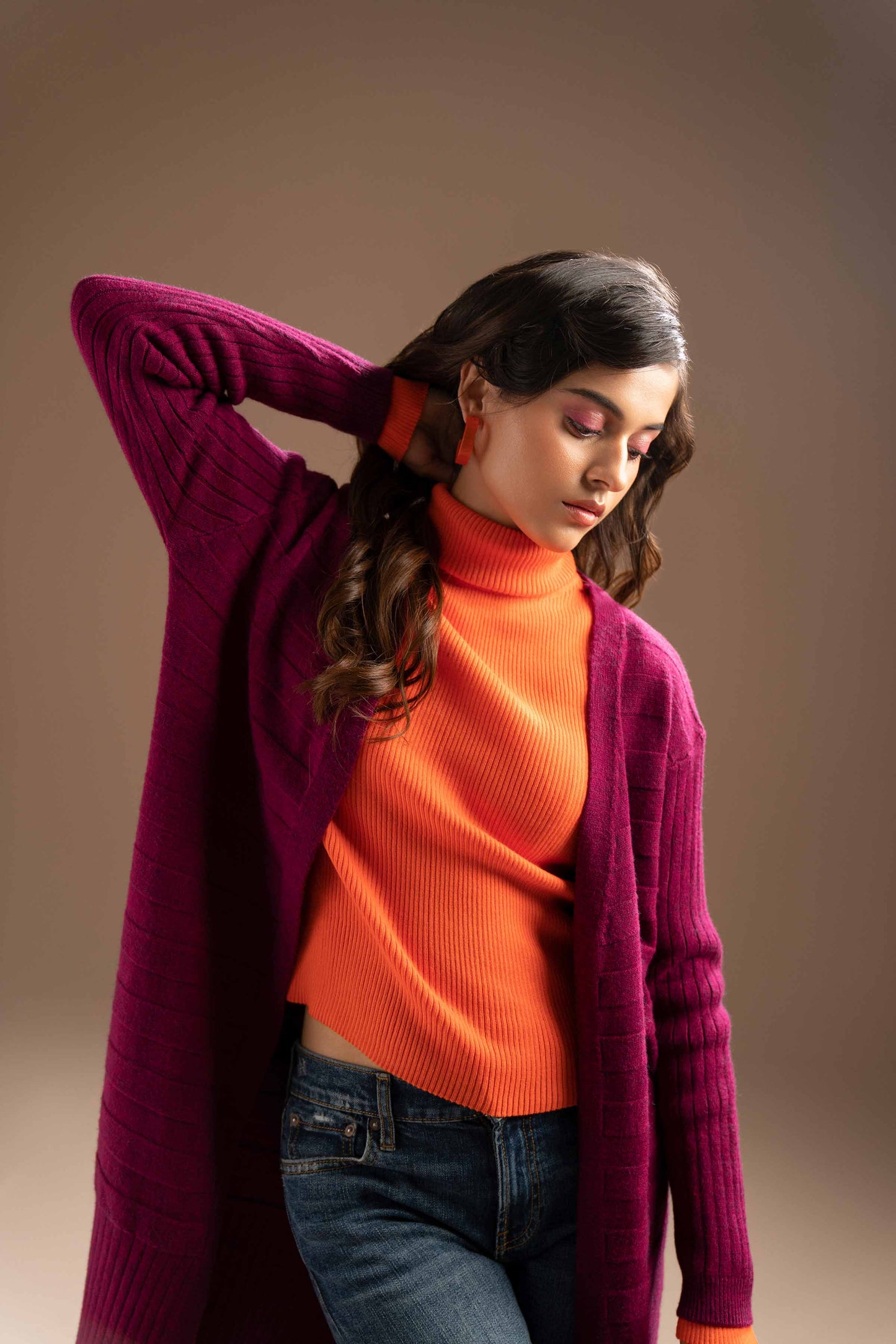 Nishat Linen - Purple Long Sweater