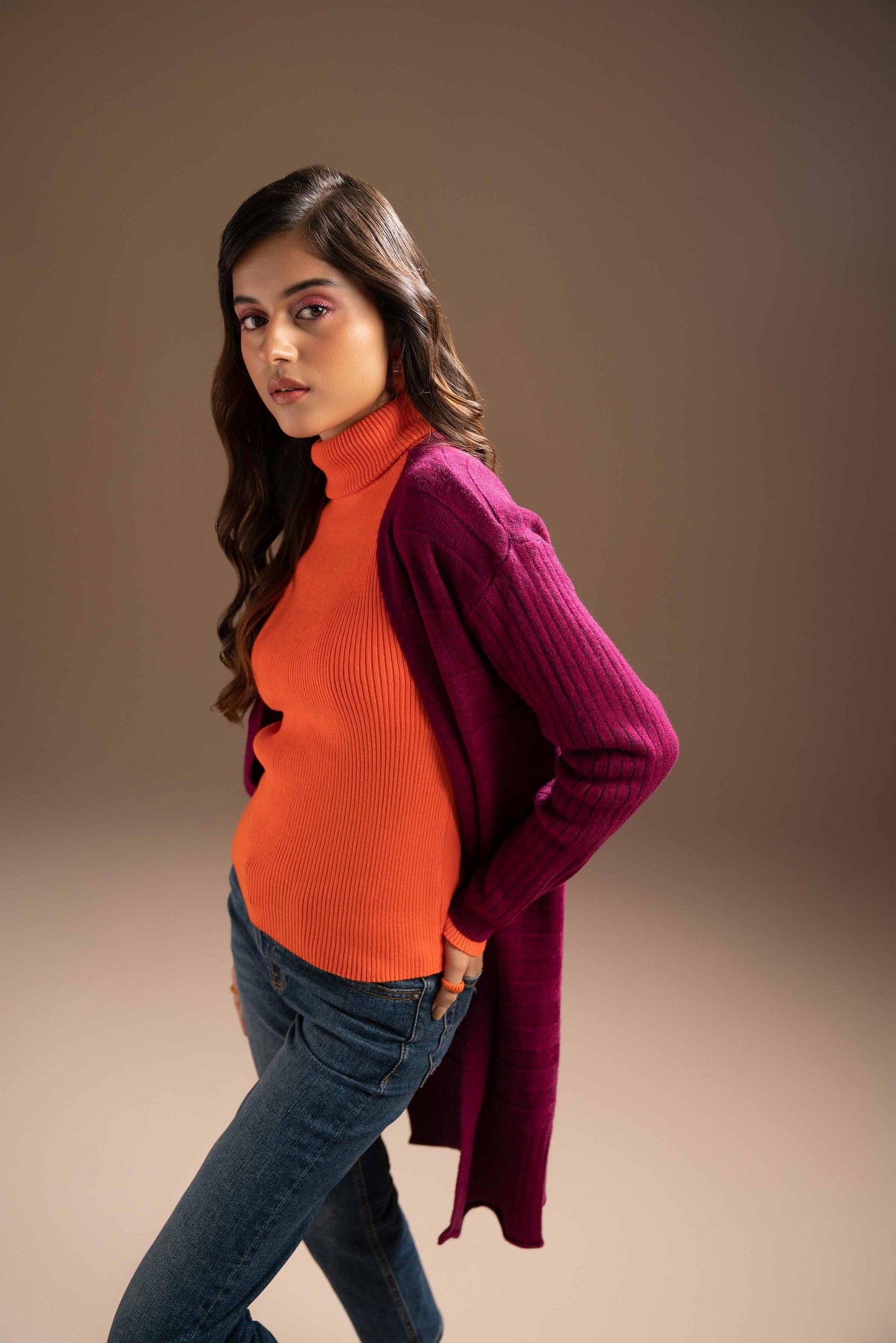Nishat Linen - Purple Long Sweater