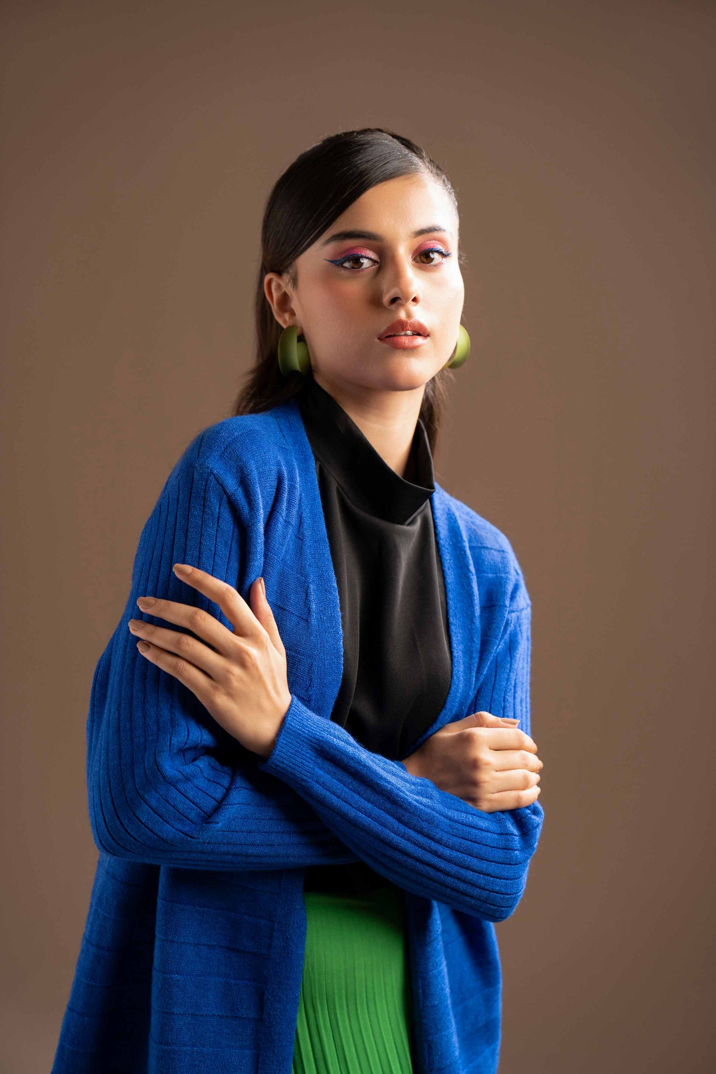 Nishat Linen - Navy Long Sweater