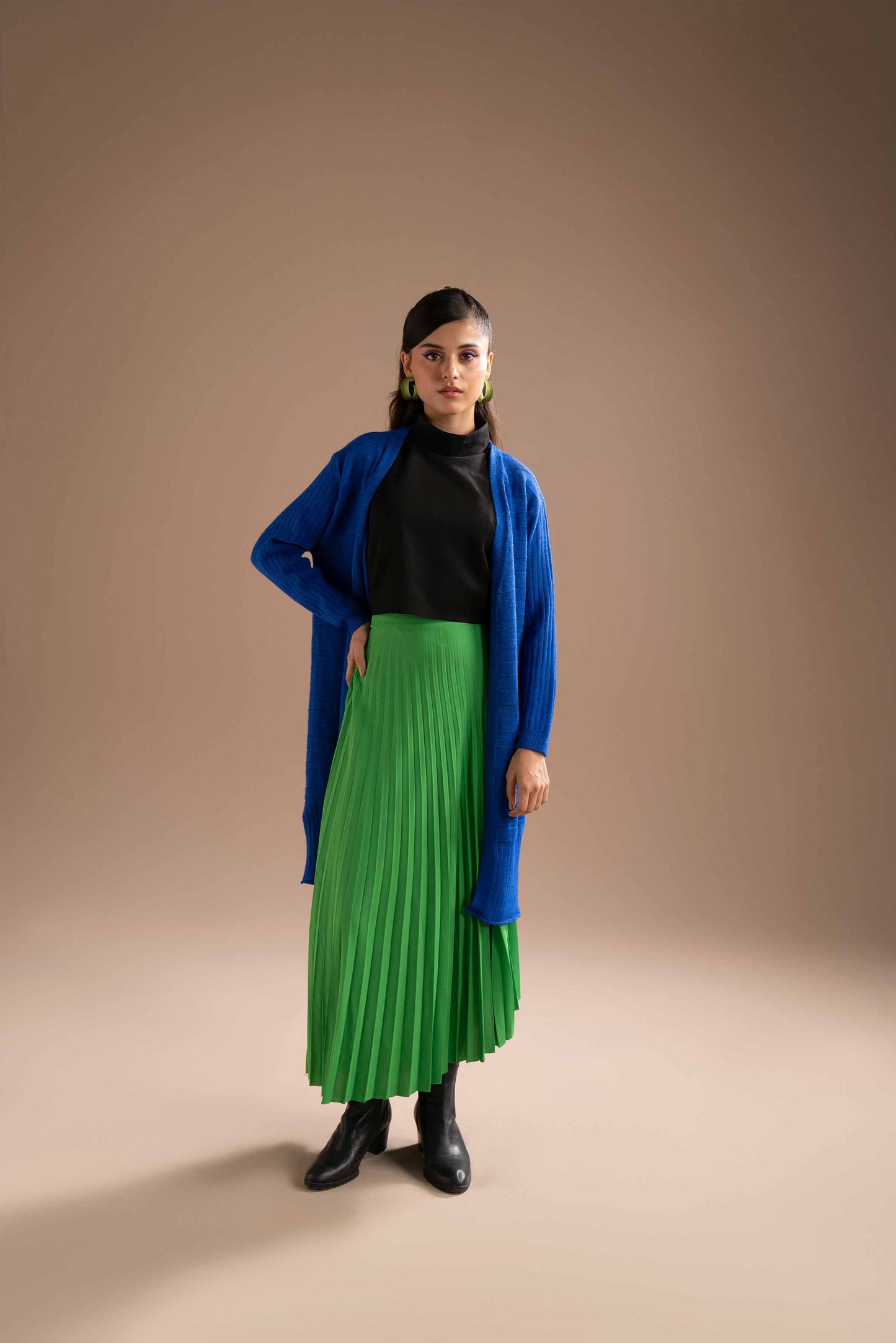 Nishat Linen - Navy Long Sweater