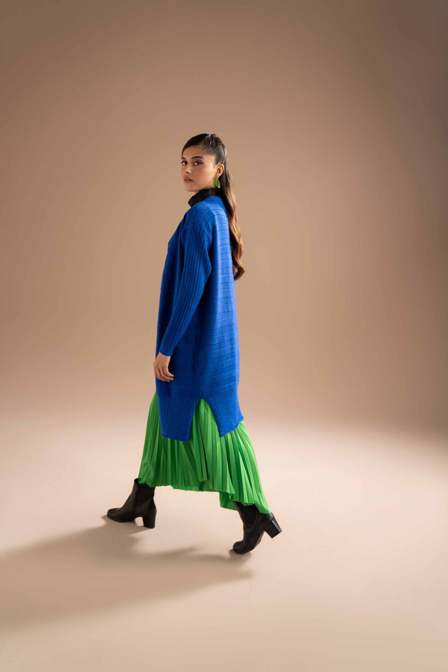 Nishat Linen - Navy Long Sweater