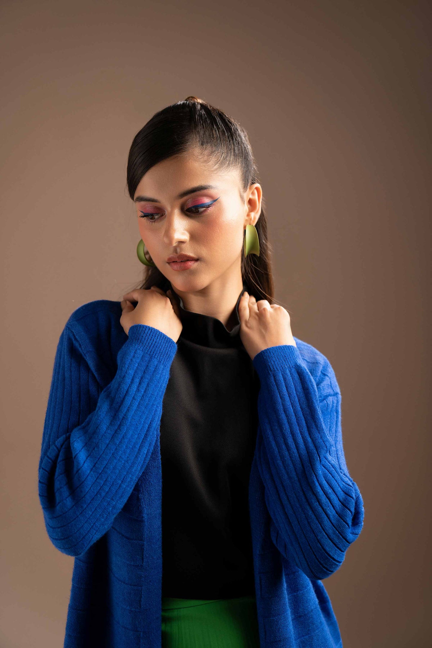 Nishat Linen - Navy Long Sweater