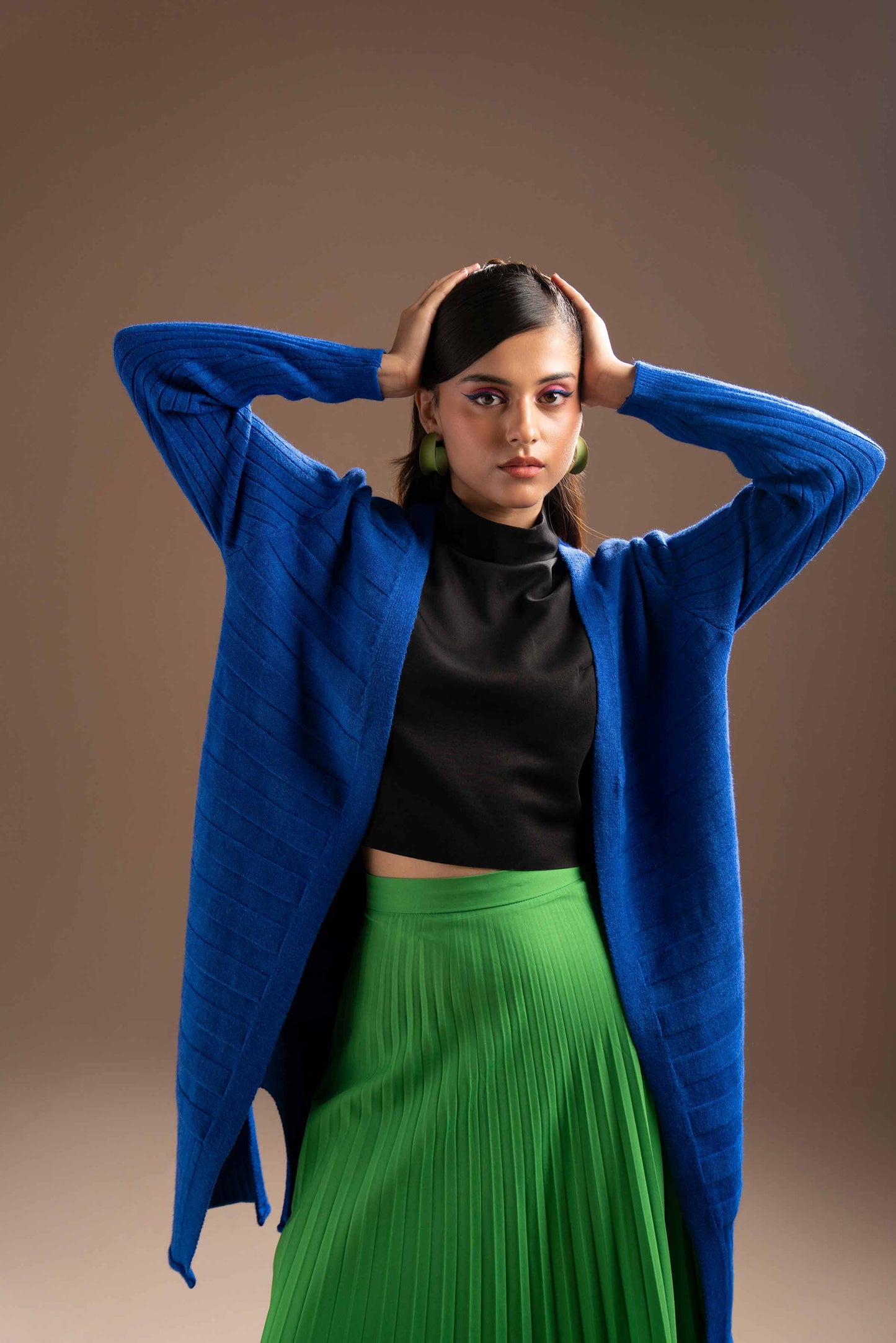 Nishat Linen - Navy Long Sweater