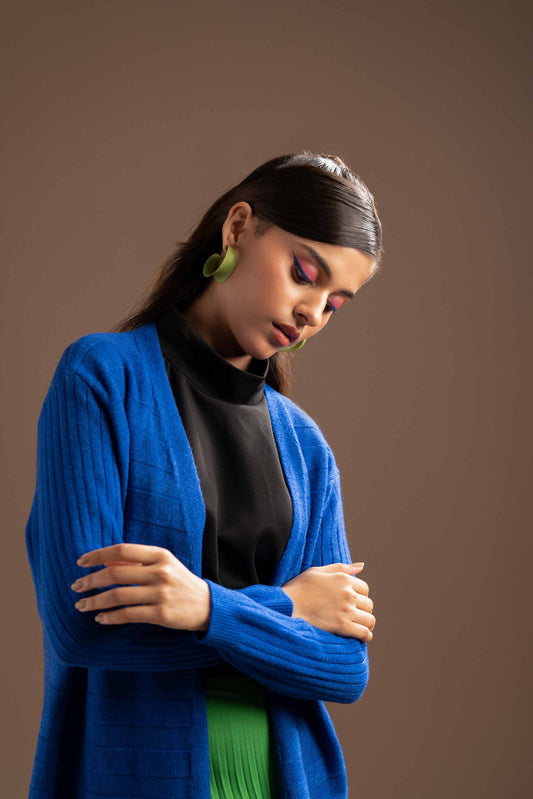 Nishat Linen - Navy Long Sweater