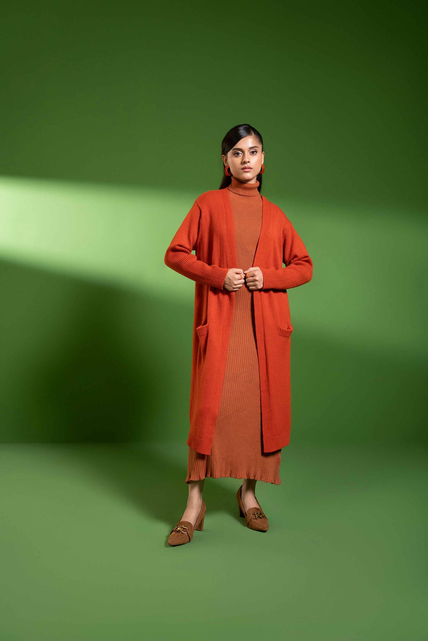 Nishat Linen - Orange Long Sweater