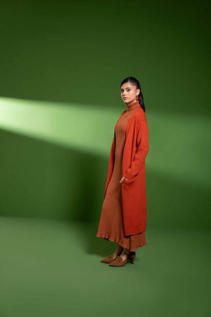 Nishat Linen - Orange Long Sweater