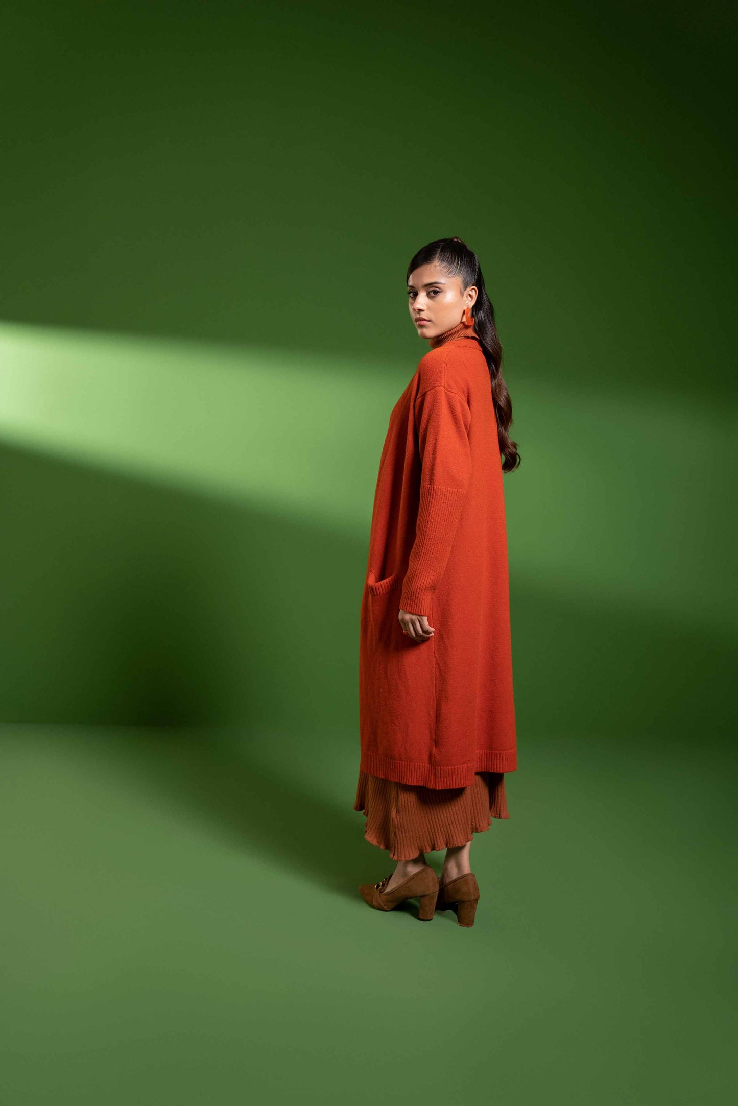 Nishat Linen - Orange Long Sweater