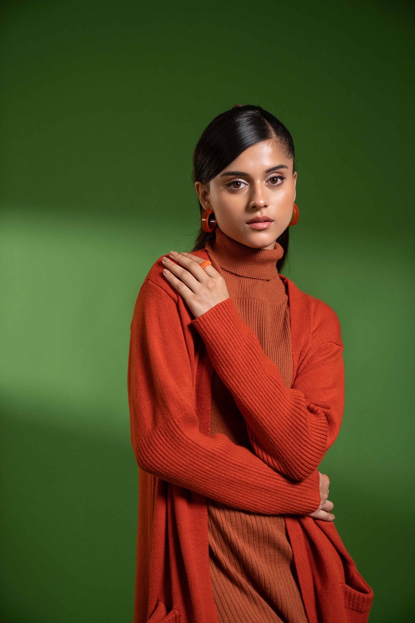 Nishat Linen - Orange Long Sweater