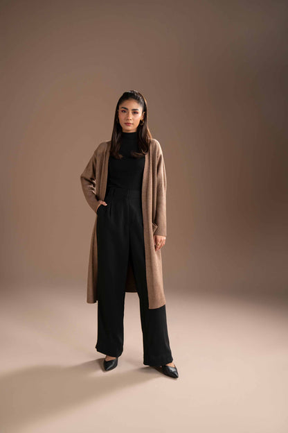 Nishat Linen - Coffee Long Sweater