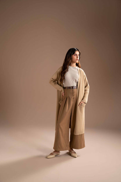 Nishat Linen - Beige Long Sweater