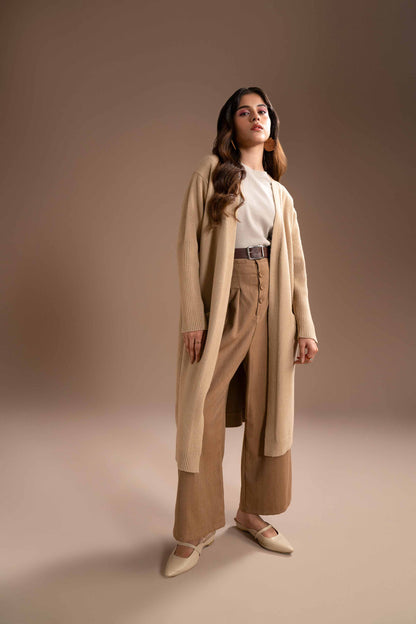 Nishat Linen - Beige Long Sweater