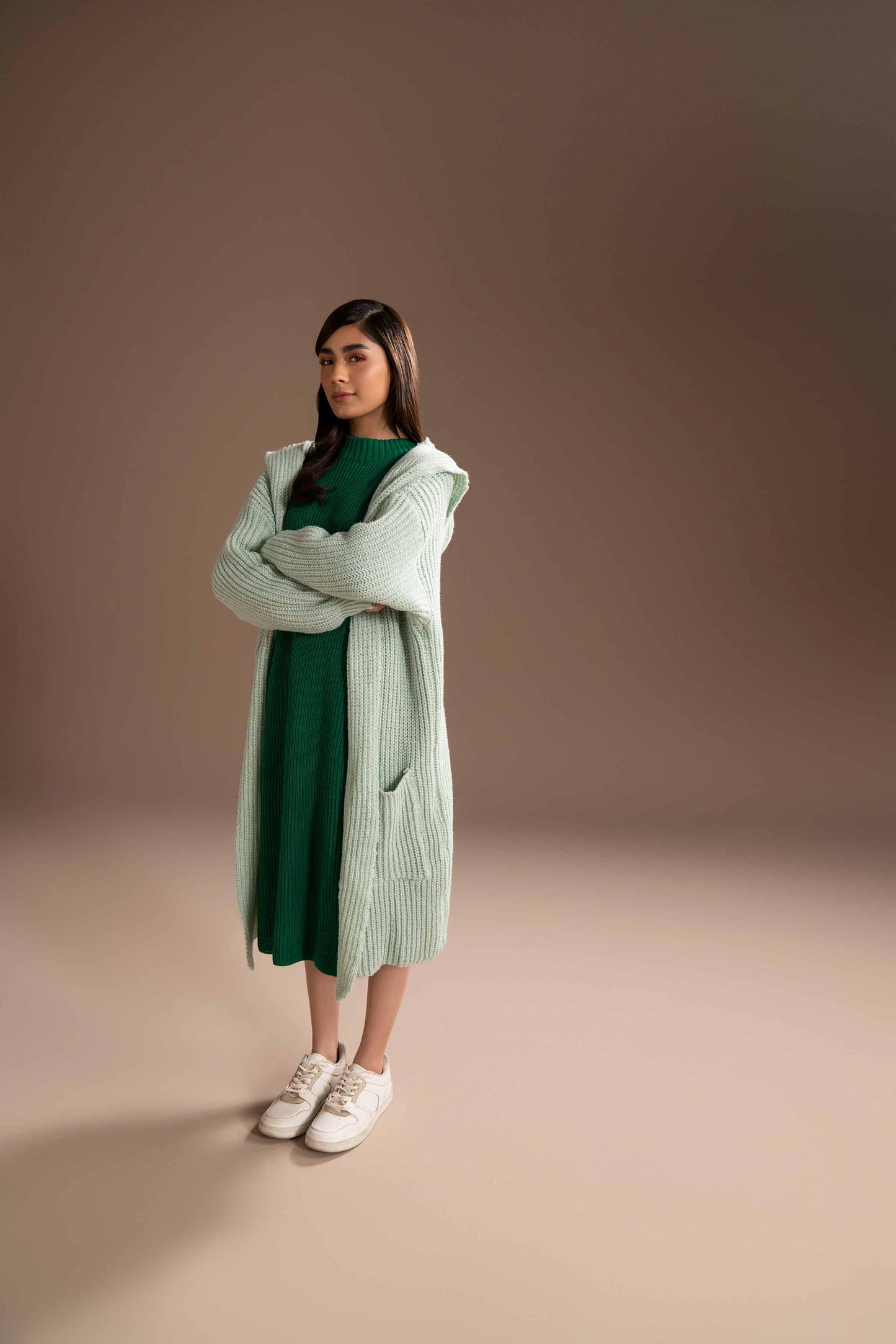 Nishat Linen - Light Green Long Sweater