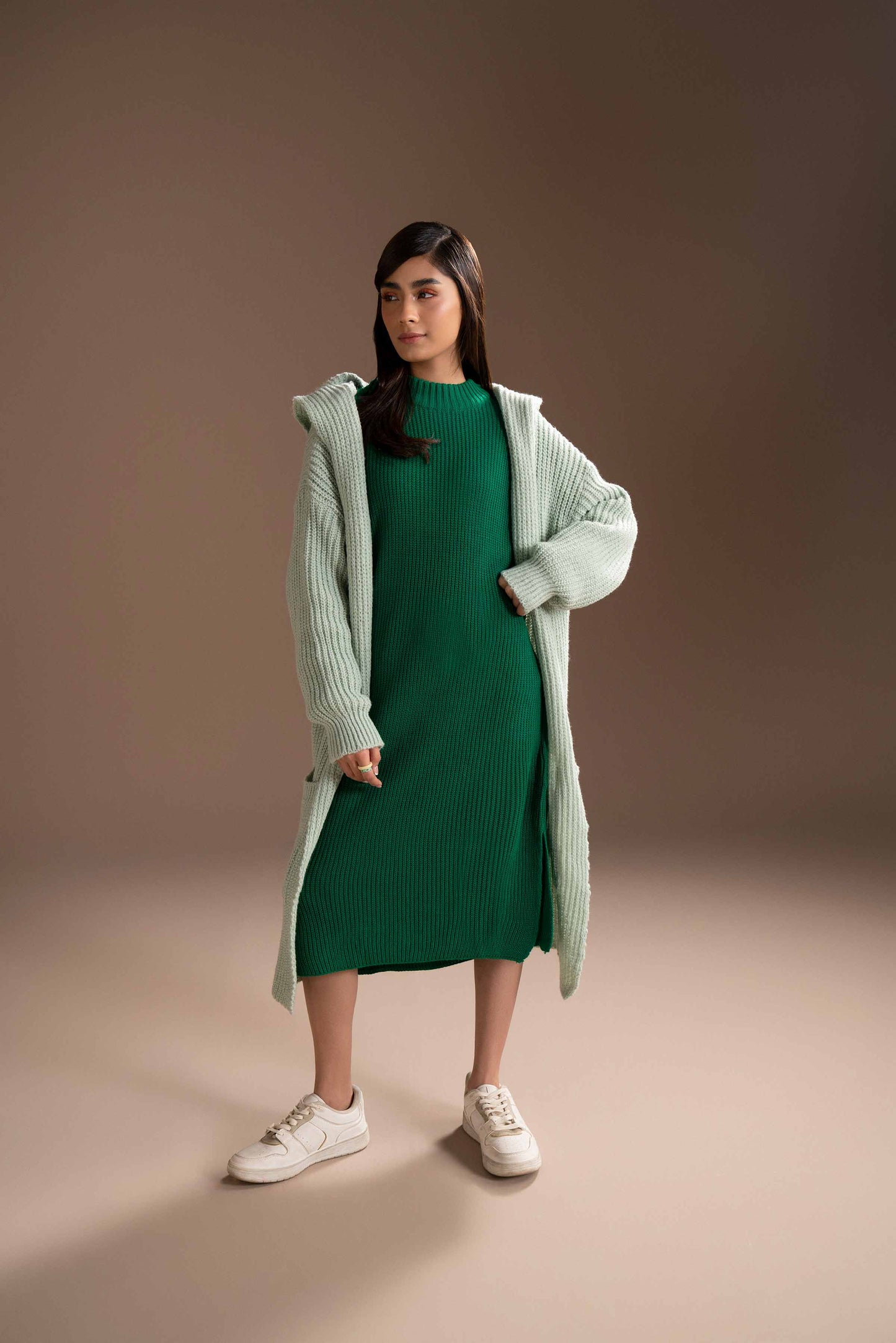Nishat Linen - Light Green Long Sweater