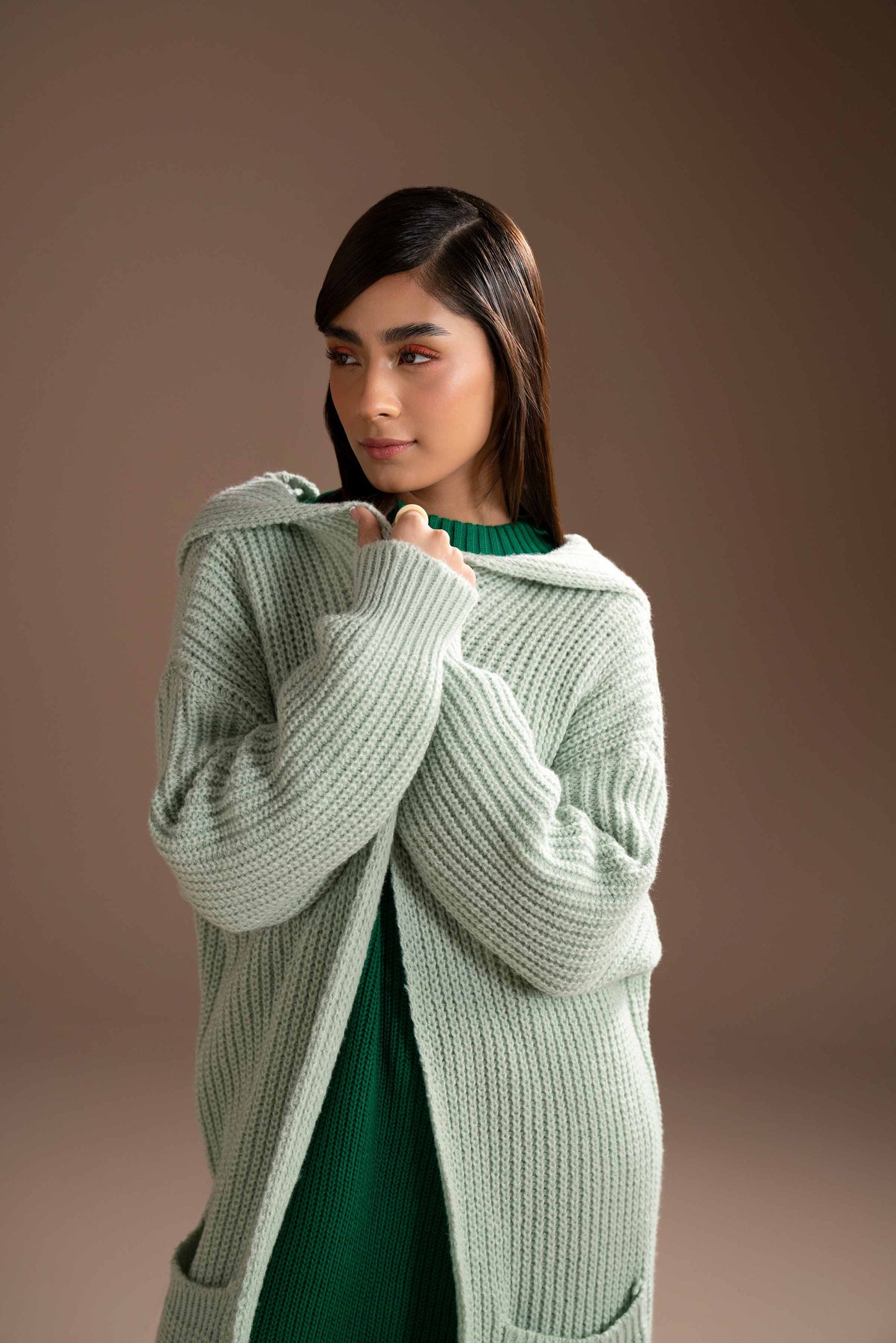 Nishat Linen - Light Green Long Sweater