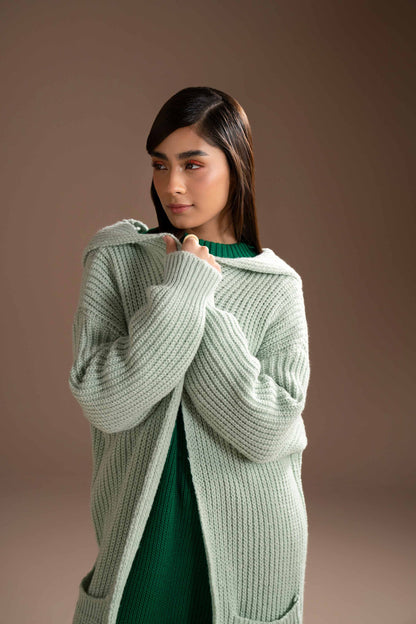Nishat Linen - Light Green Long Sweater