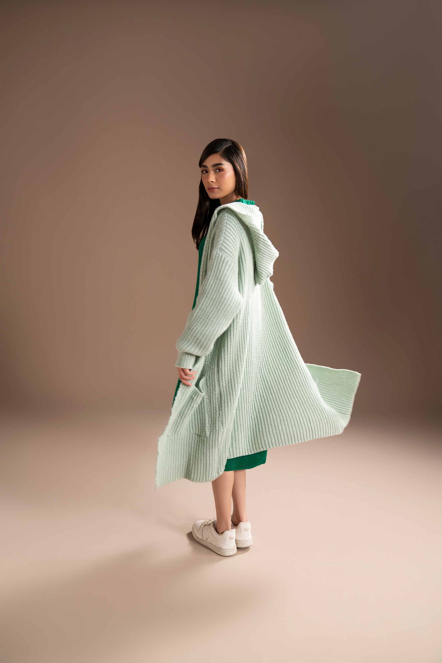Nishat Linen - Light Green Long Sweater