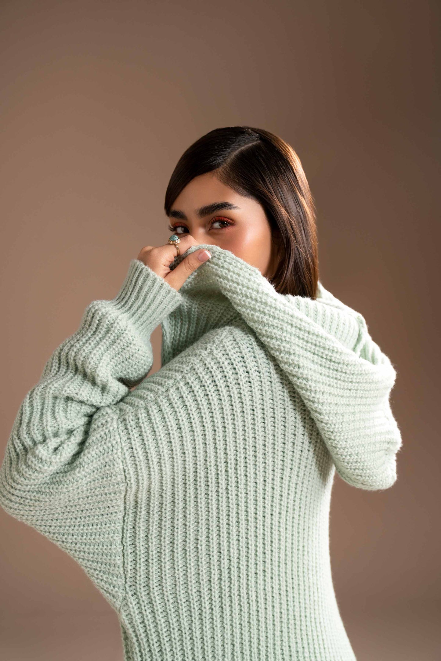 Nishat Linen - Light Green Long Sweater