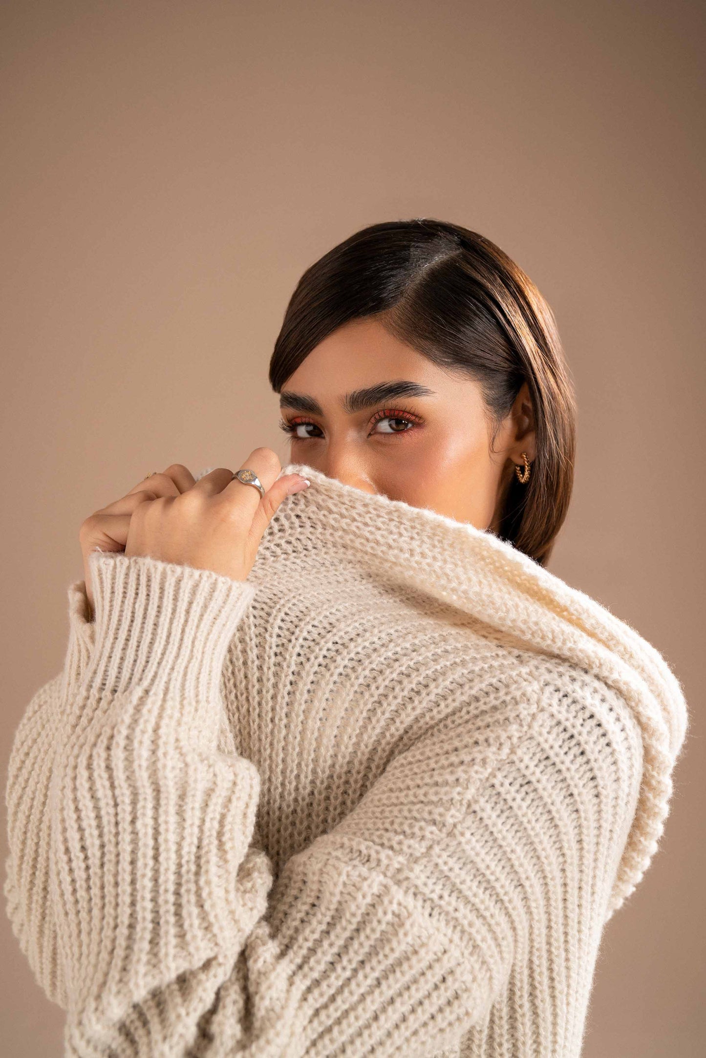 Nishat Linen - Off White Long Sweater