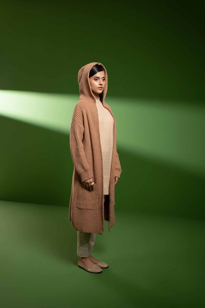Nishat Linen - Brown Long Sweater
