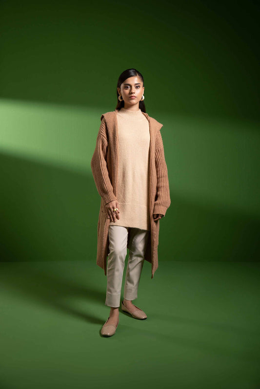 Nishat Linen - Brown Long Sweater