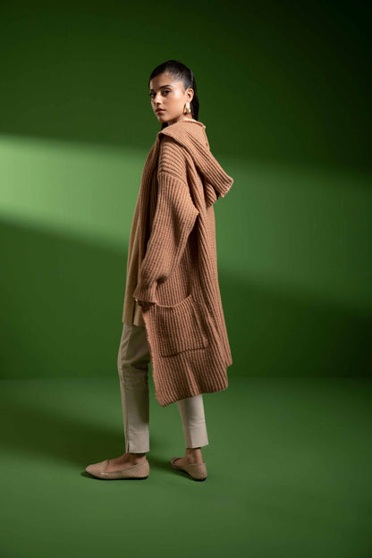 Nishat Linen - Brown Long Sweater