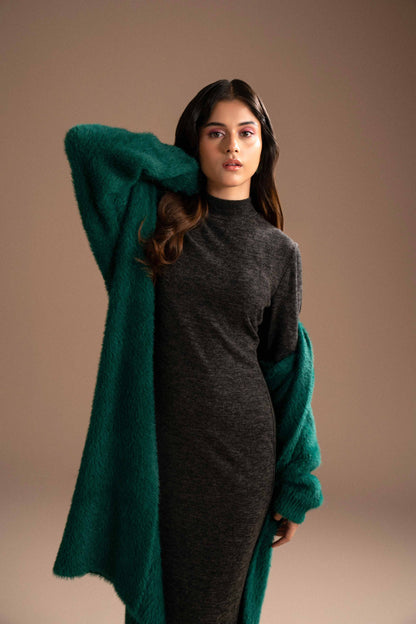 Nishat Linen - Green Long Sweater