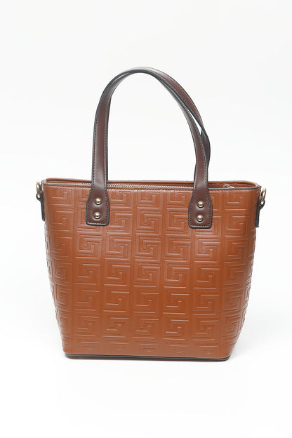 Nishat Linen - Brown Hand Bag-556642113-S22