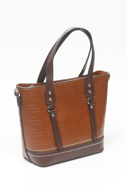 Nishat Linen - Brown Hand Bag-556642113-S22