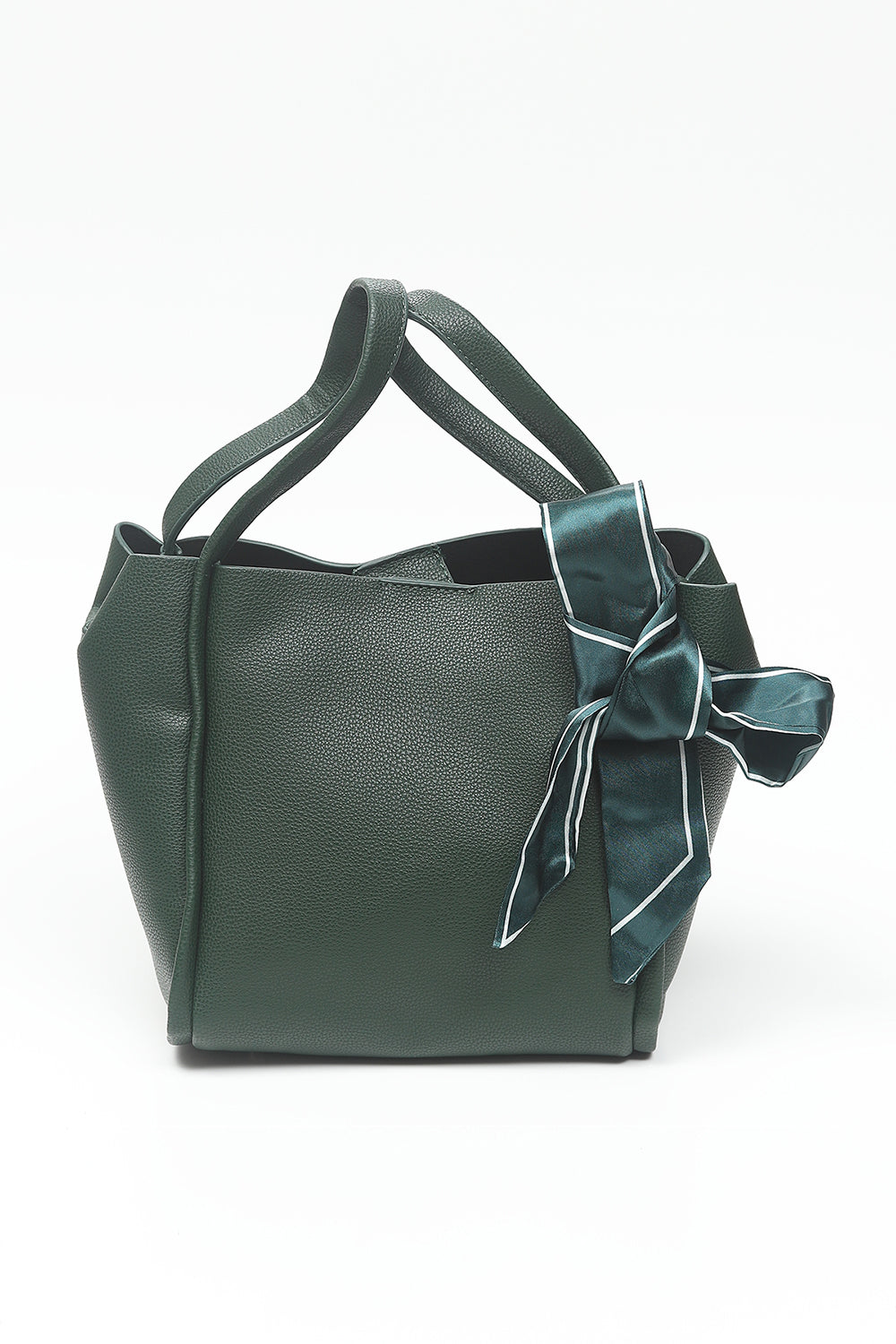 Nishat Linen - Grey Green Hand Bag-556672111-S22