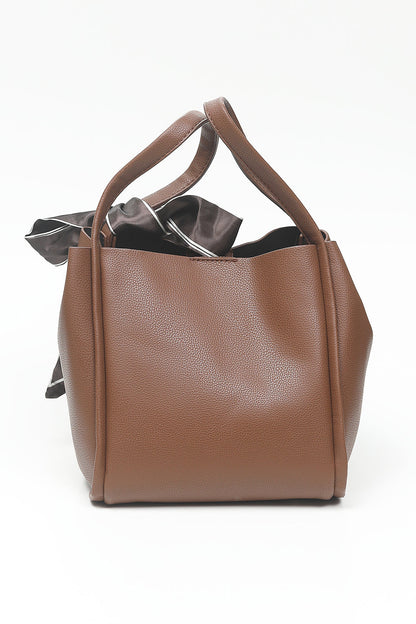 Nishat Linen - Coffee Hand Bag-556672117-S22
