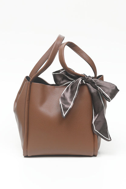 Nishat Linen - Coffee Hand Bag-556672117-S22
