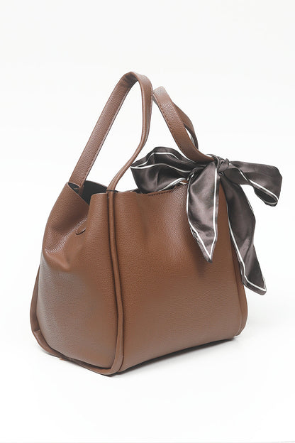 Nishat Linen - Coffee Hand Bag-556672117-S22