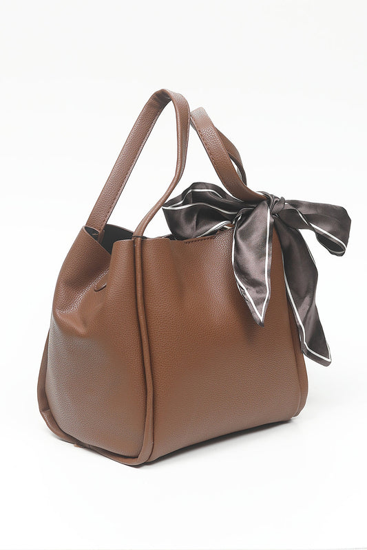 Nishat Linen - Coffee Hand Bag-556672117-S22