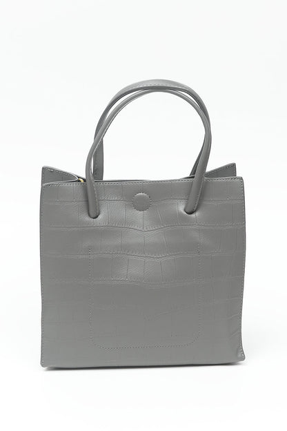 Nishat Linen - Grey Hand Bag-556682111-S22